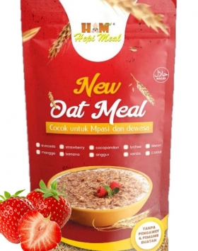 Jual New Oat Meal Varian Strawberry 170 Gram